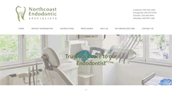 Desktop Screenshot of northcoastendodontics.com