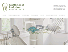 Tablet Screenshot of northcoastendodontics.com
